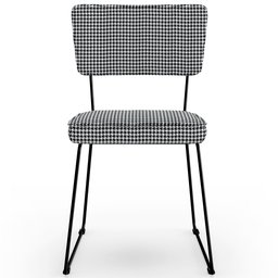 Kit 04 Cadeiras Decorativas Para Sala De Jantar Allana L02 Pied Poule - Lyam Decor - 6