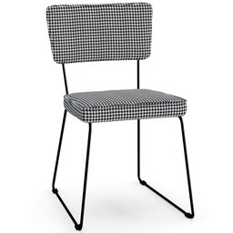 Kit 04 Cadeiras Decorativas Para Sala De Jantar Allana L02 Pied Poule - Lyam Decor - 3