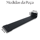 Ver imagem 3 de 8 Suportes de Parede Mão Francesa 30cm Acabamento Moderno Largo para Prateleira Preto