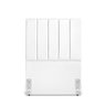 Cabeceira Estofada Solteiro Carla 90 Cm Corino Branco - 1
