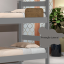 Ver imagem 4 de Beliche Solteiro Mdf com Escada Prisma - J&a Móveis:cinza