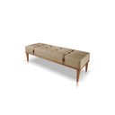 Ver imagem 1 de Recamier Banco Puff Roma Suede Bege Escuro 03