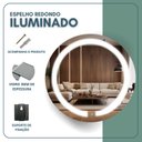 Ver imagem 4 de Espelho Redondo 40cm com 2 Leds Touch Reduna