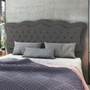 Ver imagem 2 de Cabeceira para Cama Box Queen 160 Cm Eliza Linho Cinza I02 - D'Rossi