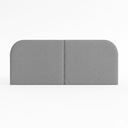 Ver imagem 4 de Cabeceira Clean 1.60m para Cama Queen Design Orgânico Dobrável Estofado Linho Cinza - Lh Móveis