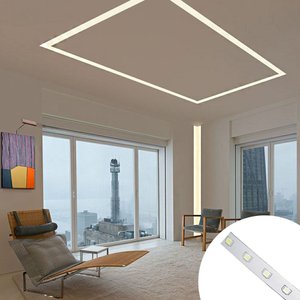 Fita de Led Branco Frio Iluminaçao Decoraçao Sanca Rebaixado Luz Casa Comercio Leva Pro Pet