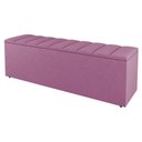 Ver imagem 3 de Kit Cabeceira E Baú Cama Box Solteiro Cora 90cm Suede Rosa