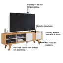 Ver imagem 4 de Rack Bancada para Tv 65' 100% Mdf Paraty Permóbili Nature/off White