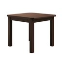 Ver imagem 2 de Conjunto Mesa Castanho De Madeira 88x88 Com 4 Cadeiras Estofadas Para Cozinha Sala De Jantar Sfa