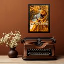 Ver imagem 2 de Quadro Decorativo Orixá Oxum 24x18cm - com Vidro:moldura Preta