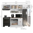 Ver imagem 3 de Composição Cozinha Modulada Olivia 4 Peças 7 Portas com Tampo Poliman Móveis