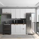 Ver imagem 1 de Composição Cozinha Modulada Olivia 4 Peças 7 Portas com Tampo Poliman Móveis