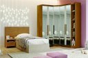 Ver imagem 1 de Modulado Closet Completo Espelhado 5 Portas 6 Gavetas - Linea-cumaru - Móveis Novo Horizonte