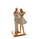 Ver imagem 5 de Figura Decorativa Resina Familia Branco 9x6x20cm