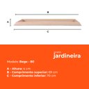 Ver imagem 3 de Prato para Vaso Jardineira Bege 80 Afort