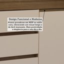 Ver imagem 5 de Cômoda 2 Portas 4 Gavetas com Sapateira 123cm Uni Luciane Móveis