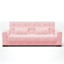 Ver imagem 5 de Sofá Cama Decorativo 210cm Beesley Suede Rosa - Gran Belo