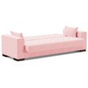 Ver imagem 6 de Sofá Cama Decorativo 210cm Beesley Suede Rosa - Gran Belo