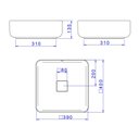 Ver imagem 5 de Cuba de Apoio Deca 40x40 L.11040.94 Quadrada Ébano Fosco