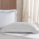 Ver imagem 4 de Jogo de Cama Queen 4 Pçs Ricamo 300 Fios 100% Algodão 160x200x40cm Cinza Fog