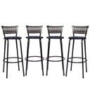 Ver imagem 1 de Kit 4 Banquetas Alta para Cozinha Junco Degradê Bancada Bistrô Balcão Ilhas Área Gourmet Piscina