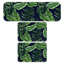 Ver imagem 1 de Kit de 3 Tapetes para Cozinha Folhagem Folhas Antiderrapante