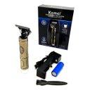 Ver imagem 5 de Máquina de Acabamento Pezinho/barba Metalizado sem Fio Recarregável Buda 2 Baterias Kemei Km-1974a