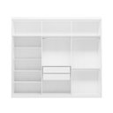 Ver imagem 7 de Conjunto de Guarda Roupa e Cômoda Ayla 6 Portas MDP 241cm Branco Demóbile