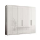 Ver mais imagens de Conjunto de Guarda Roupa e Cômoda Ayla 6 Portas MDP 241cm Branco Demóbile