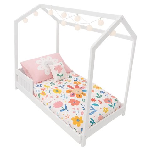 Cama Casinha Infantil Montessori Branca