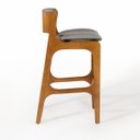 Ver imagem 6 de Kit 5 Banquetas Alta Ella em Madeira Estofada Facto Cinza Claro L96 Rmi