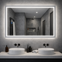 Ver imagem 4 de Espelho Led Banheiro 3 Cores de Luz com Desembaçador 60x80cm