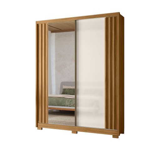 Guarda Roupa Solteiro 2 Portas 3 Gavetas Belufan Móveis