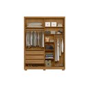 Ver imagem 4 de Guarda Roupa Solteiro 2 Portas 3 Gavetas Belufan Móveis