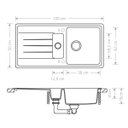 Ver imagem 2 de Cuba De Cozinha Em Quartzo Schock By Arell 203E