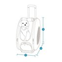 Ver imagem 3 de Mochila Carrinho Transporte Passeio Caes Pet Dog Bag Lorben