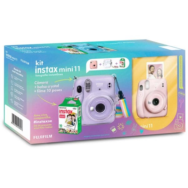 Câmera Instantânea Fujifilm Instax Mini 11 Rosa + 20 Filmes - 5