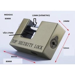 Cadeado Inviolavel Importado 80mm Gmdbrazil - 4