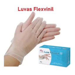 Super Luvas Flexvinil Luvix - 100 Unidades M - 1