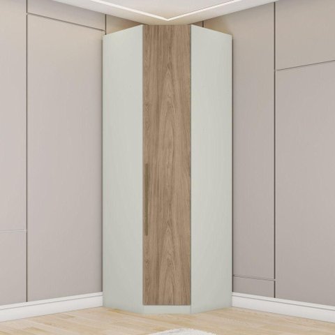 Canto Oblíquo Modulado Bellagio 1 Porta de Bater MDP Areia Casa 812