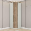 Ver imagem 1 de Canto Oblíquo Modulado Bellagio 1 Porta de Bater MDP Areia Casa 812
