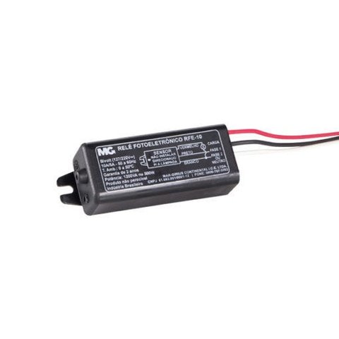 RELÉ FOTOELETRÔNICO COMPACTO RFE-10 500W BIVOLT