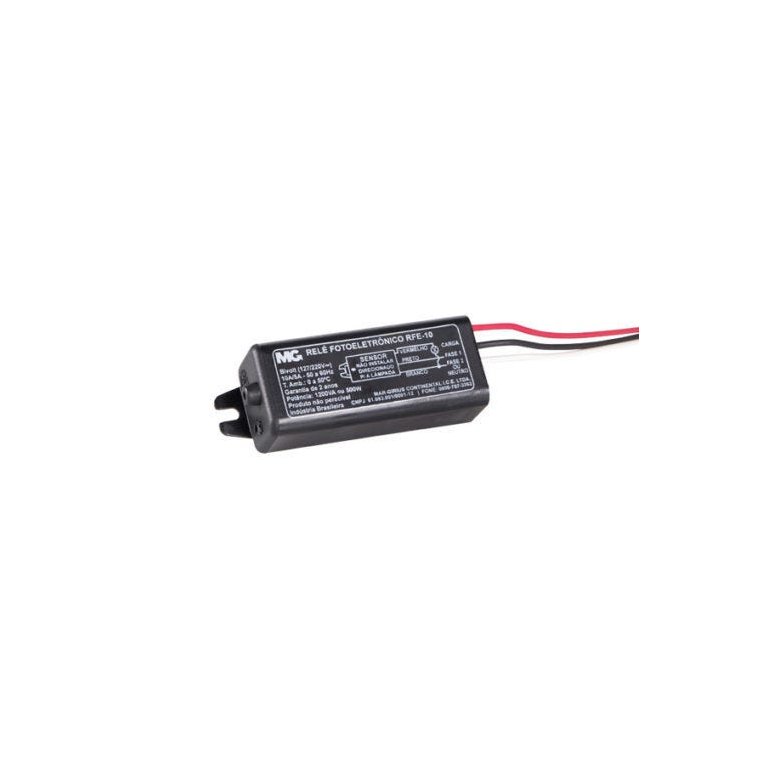 RELÉ FOTOELETRÔNICO COMPACTO RFE-10 500W BIVOLT
