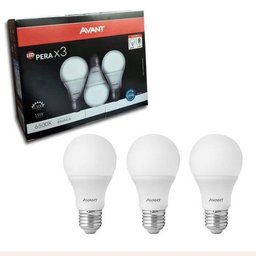 KIT 3 LÂMPADAS LED PERA 15W - 6500K BIVOLT - 2