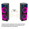 Caixa de Som Torre Double Pulse Sp508 12\'\' Led Bluetooth 2300w - 1 Mic - 4