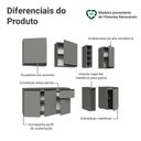 Ver imagem 4 de Armário de Cozinha Compacta 180 Cm Suspenso Cinza Nice Madesa 04