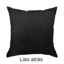 Ver mais imagens de Kit 2 Capas para Almofada Drapeada em Veludo Quadrada 60x60 Preto e Cinza Claro