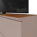 Ver imagem 2 de Rack Bancada Aracaju Grigio Fosco/Canela para TV até 75” - Mobler