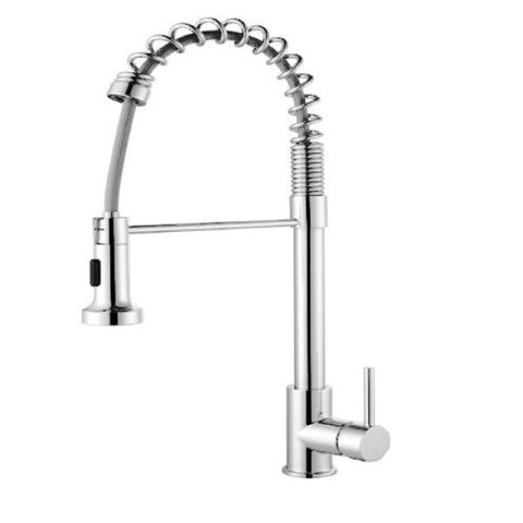 Torneira Monocomando Gourmet com Mola Cromada Extensível