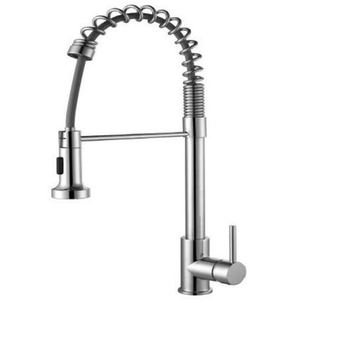 Torneira Monocomando Gourmet com Mola Aço Inox Extensível